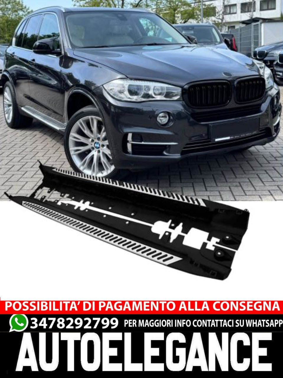 Pedane laterali adatte per BMW X5 F15 2013-2018