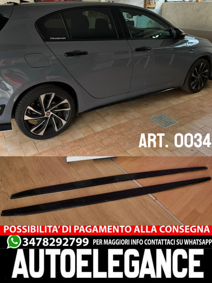 FIAT TIPO 2015-2020 SOTTOMINIGONNE LATERALI SOTTO PORTA SPORTIVE ABS SPLITTER