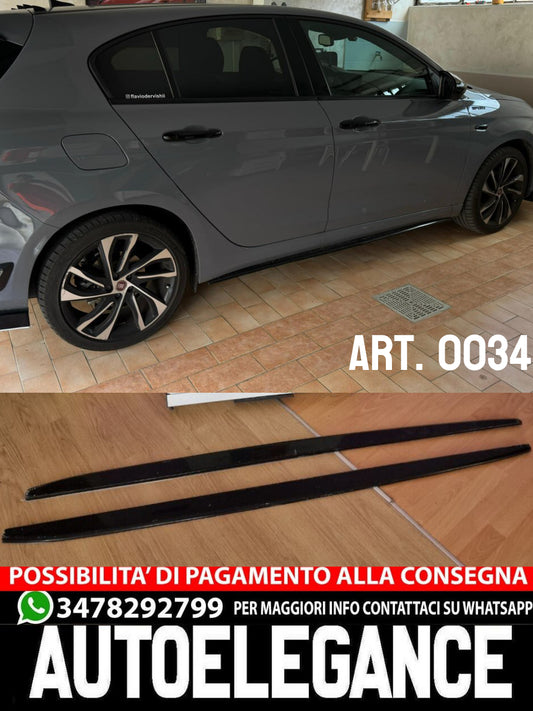 FIAT TIPO 2015-2020 SPORTS SIDE SKIRTS UNDER DOOR ABS SPLITTER 