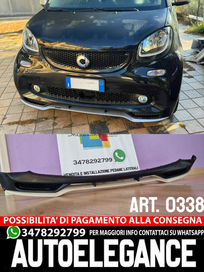 📣SMART FORTWO 453 2014+ SPLITTER SOTTO PARAURTI ANTERIORE SPORTIVO IN ABS📣