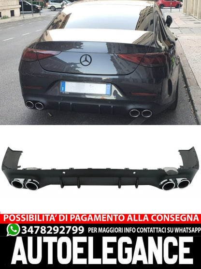 MERCEDES CLS C257 2018+ REAR DIFFUSER &amp; AMG COMATI TIPPERS 