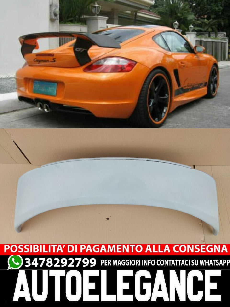 SPOILER POSTERIORE ADATTO PER PORSCHE CAYENNE S