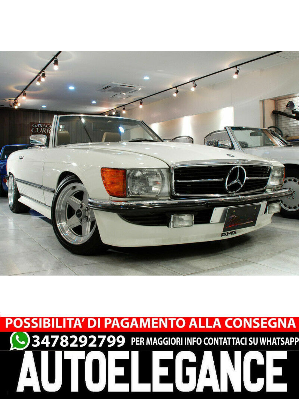 Spoiler sul paraurti anteriore ADATTO PER MERCEDES SL R107 1972-1989