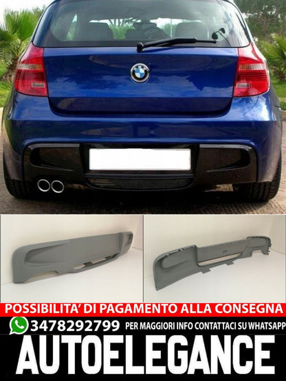 Rear Spoiler/Diffuser suitable for BMW 1 E81 E87 Fiberglass 