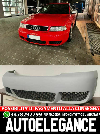 Front Bumper suitable for Audi A4 B5 Rs style in raw glass resin 