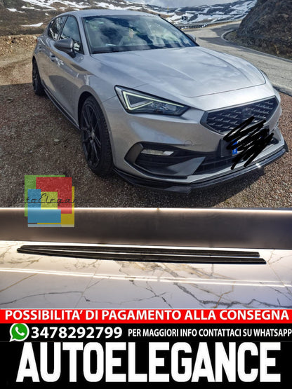 SOTTO MINIGONNE ADATTE PER VW PASSAT CC LOOK NERO LUCIDE DESIGN SPORTIVO