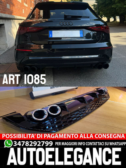 💎DIFFUSORE AUDI A3 8Y 2020+ SPORTBACK LOOK S3 PER PARAURTI SLINE💎