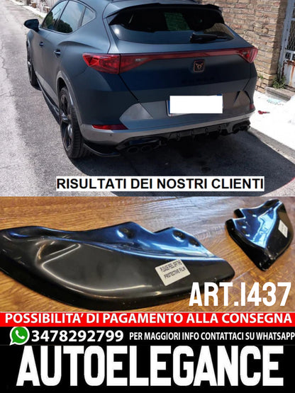 FLAP POSTERIORI ADATTI PER CUPRA FORMENTOR 2020+ NERO LUCIDO LOOK SPORTIVO