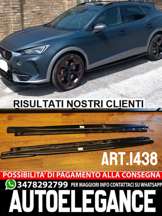 UNDER SKIRTS SUITABLE FOR CUPRA FORMENTOR 2020+ GLOSSY BLACK SPORTY LOOK 