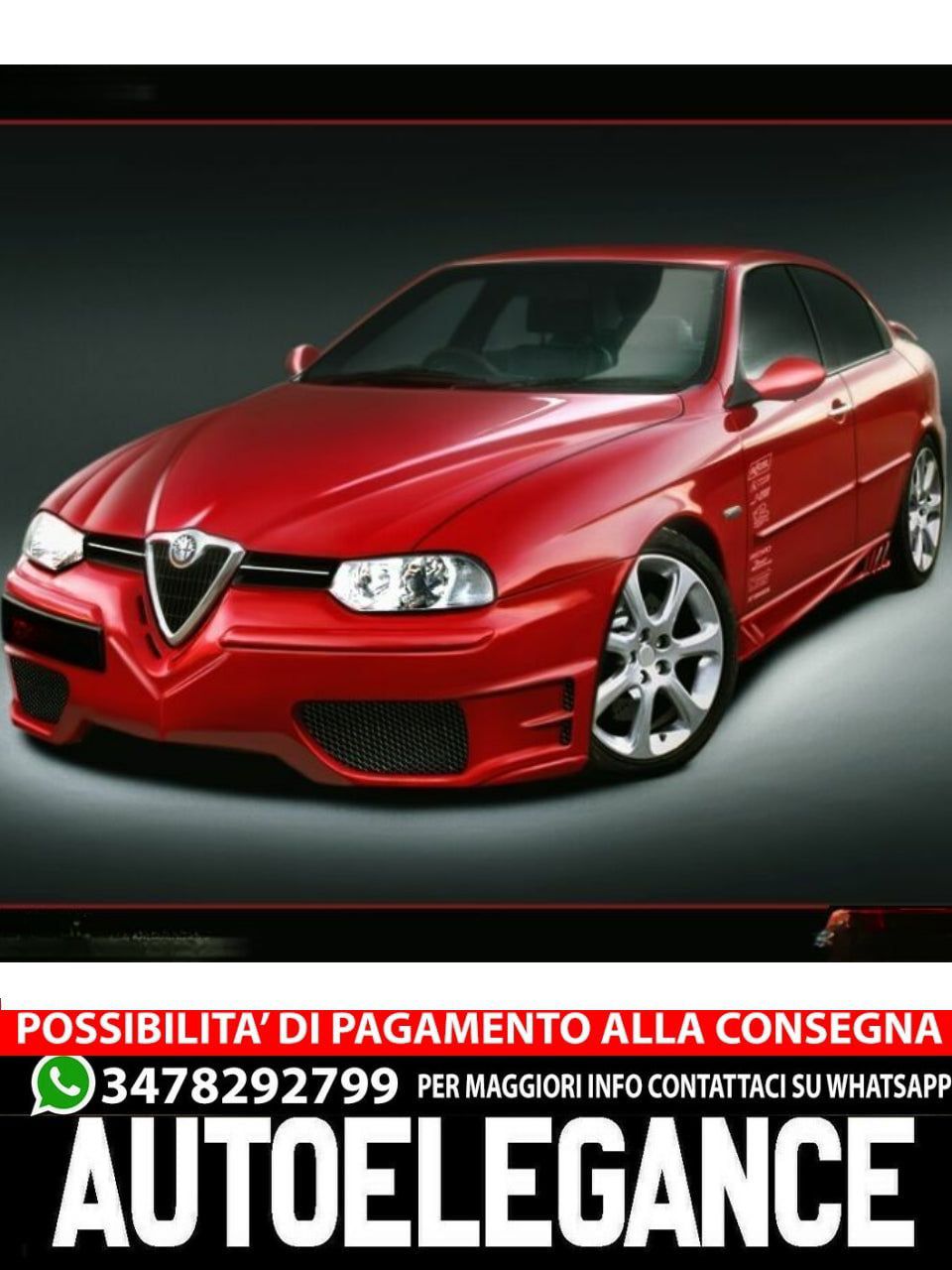 FRONT BUMPER SUITABLE FOR ALFA ROMEO 156 (1997 - 2002) 