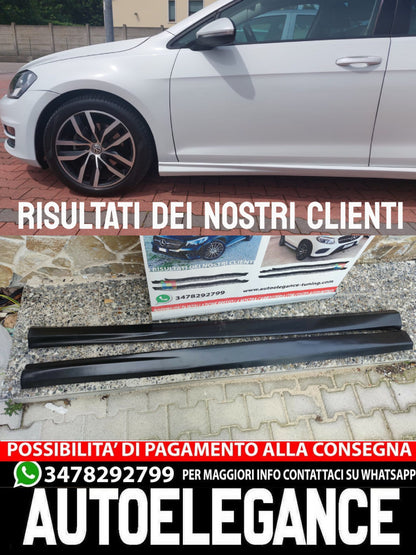 VW GOLF 7 VII 2012-2019 ABS SPORT SIDE SKIRTS UNDER DOOR TUNING 