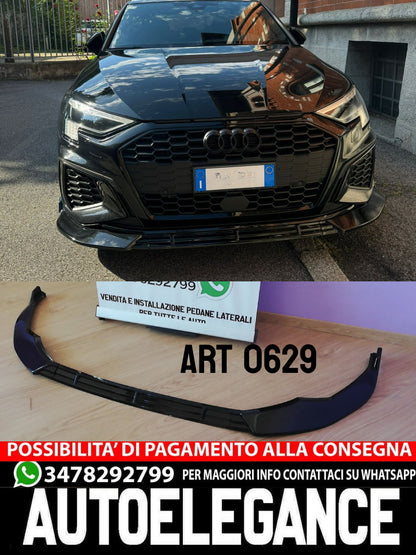 ✨SPLITTER ADATTO PER AUDI A3 8Y 2020+ SLINE NERO LUCIDO✨