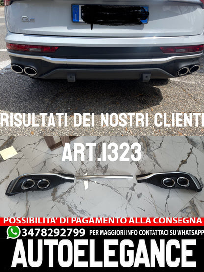 DIFFUSORE ADATTO PER AUDI Q5 SPORTBACK 2021-2022 LOOK SQ5