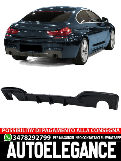 Diffusore posteriore Performance nero lucido adatto per serie 6 BMW F12 F13 F06 640d 640i