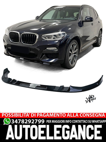 Spoiler Avant Lip Performance Gloss Black for BMW X3 G01 17-21 
