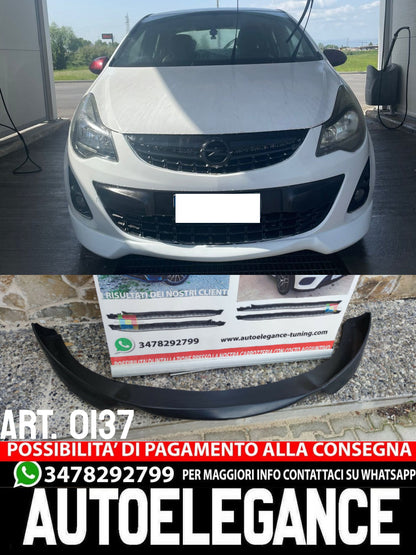 FRONT BUMPER SPOILER OPEL CORSA D 2010-2014 FACELIFT LOOK OPC ABS. 