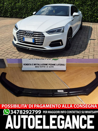 😍SPLITTER SUITABLE FOR AUDI A5 F5 2016-2019 SLINE S5 GLOSSY BLACK😍