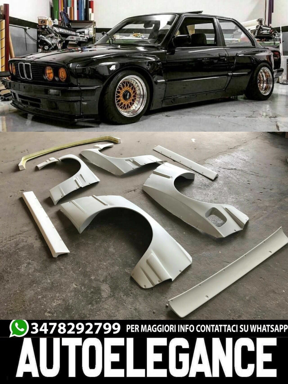 BODYKIT RB PDM look full body kit suitable for BMW 3 E30