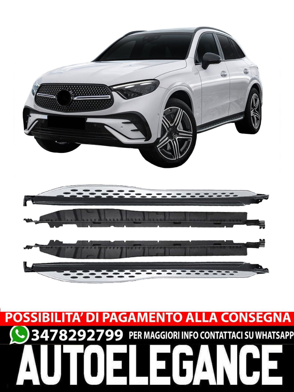 PEDANE SOTTOPORTA adatti per MERCEDES GLC C254 dal 2023