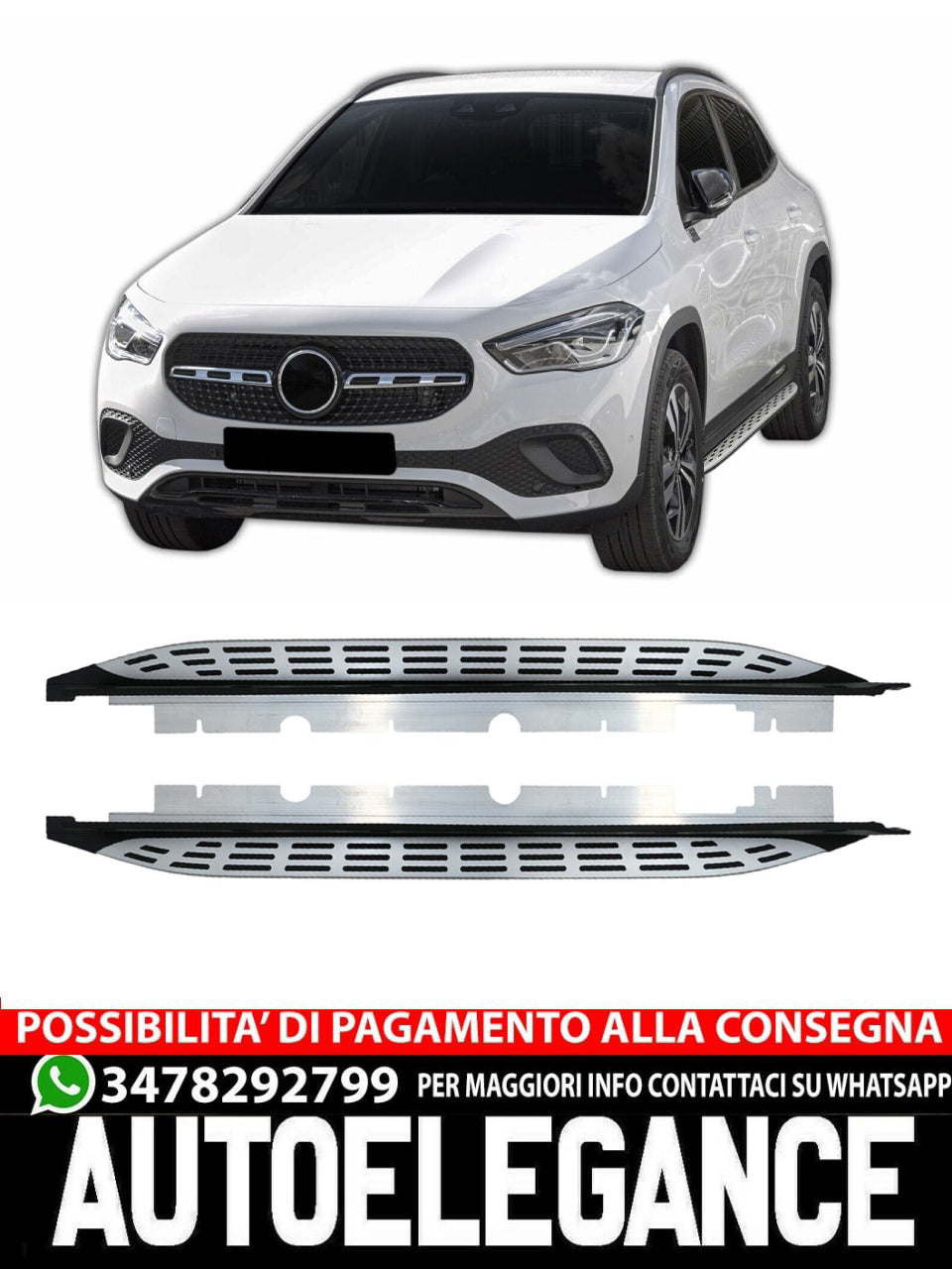 SIDE STEPS suitable for MERCEDES GLA H247 from 2019