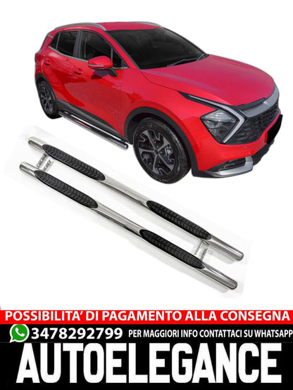 PEDANE SOTTOPORTA INOX per KIA SPORTAGE NQ5 dal 2022