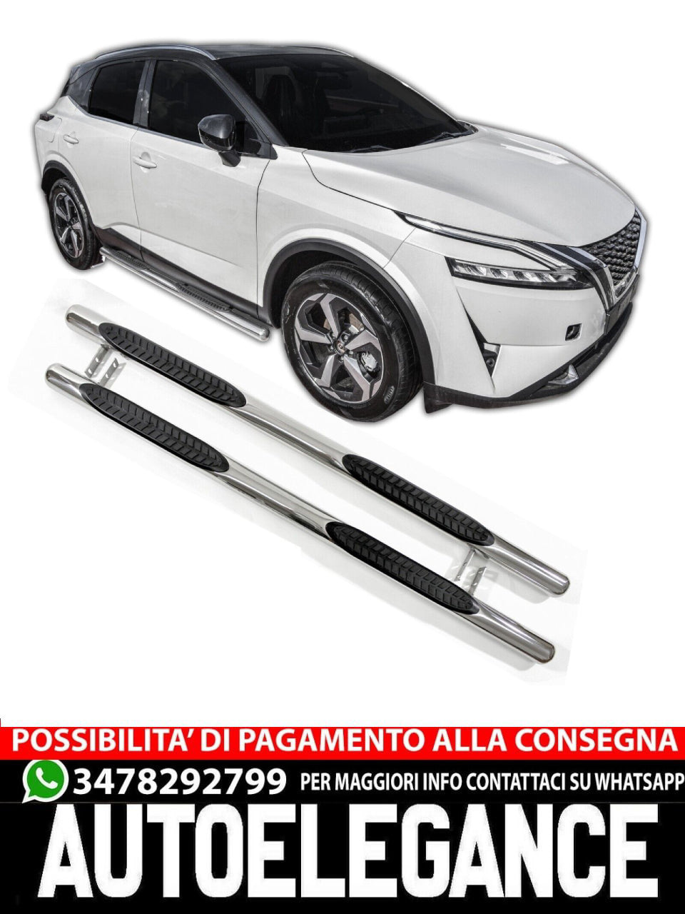 PEDANE SOTTOPORTA PER NISSAN QASHQAI J12 dal 2021