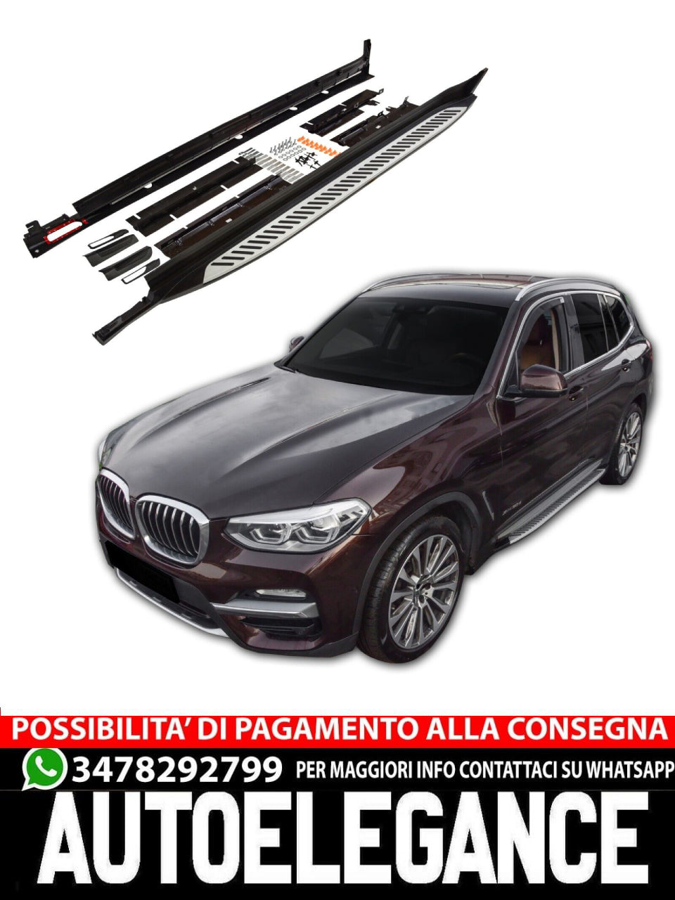 Side Steps for BMW X3 G01 from 2017 / X4 G02 from 2018 