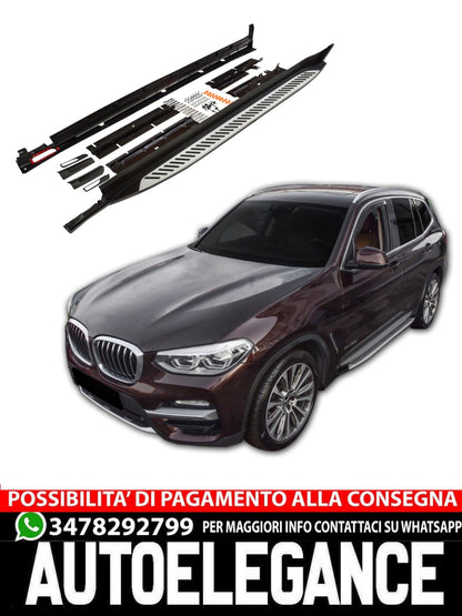 PEDANE LATERALE SOTTOPORTA ALLUMINIO ADATTO PER BMW X3 G01 / X4 G02