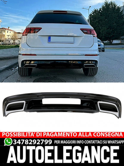 Diffusore adatto per VW Tiguan II Mk2 AD/BW (2016-05.2020) R-Line