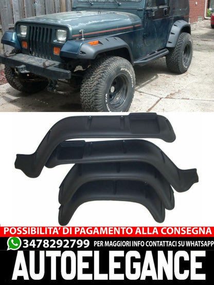 PARAFANGO ESTENSIONI 15cm adatto per JEEP WRANGLER YJ 1987 - 1996