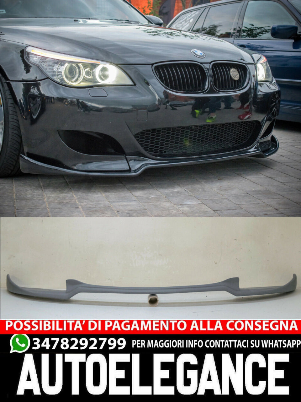 Front Bumper Splitter Suitable For BMW 5 E60 M-PACK M-SPOORT HARDGE 