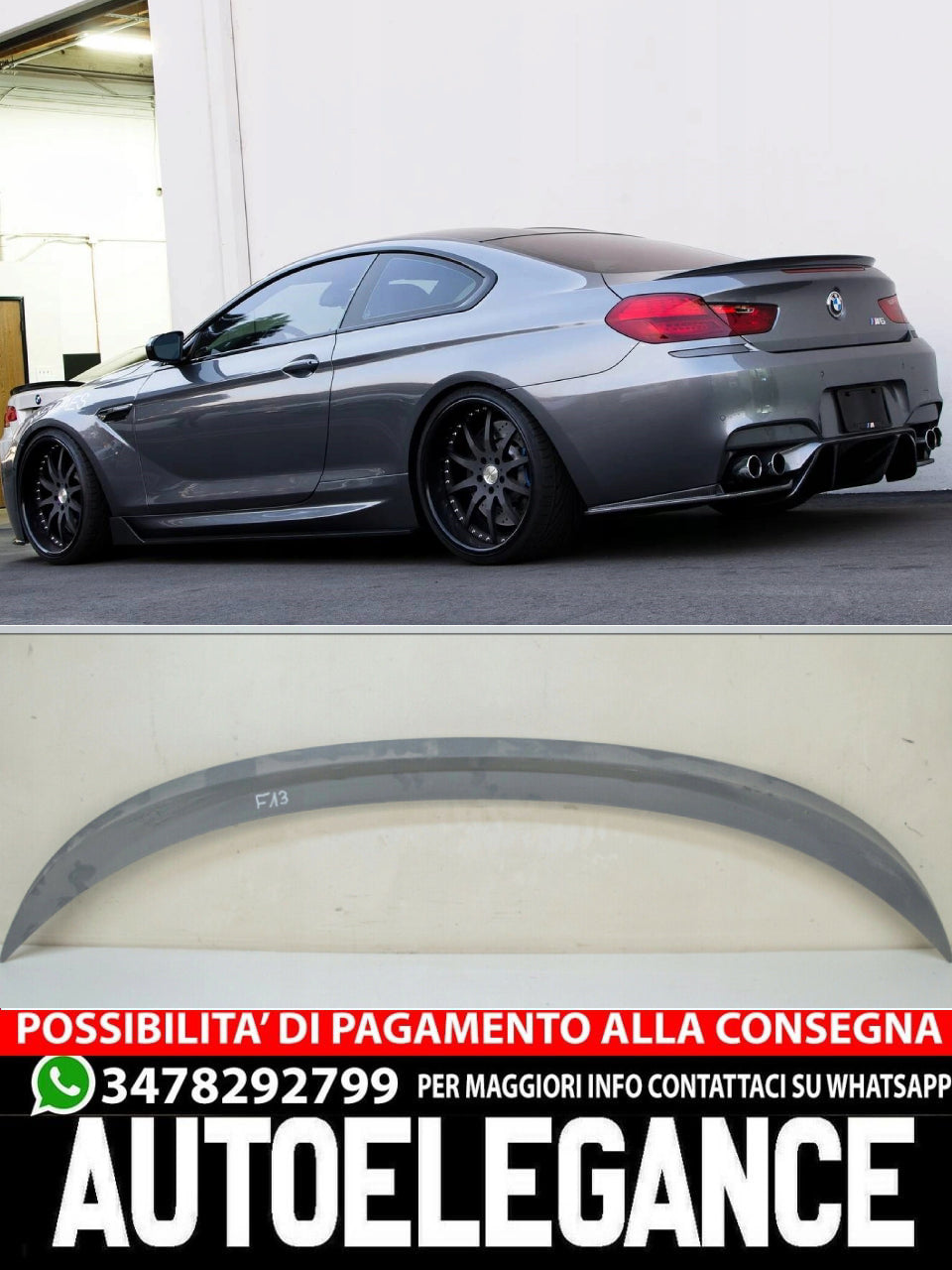 Trunk Spoiler SUITABLE FOR BMW 6 F13 M6 