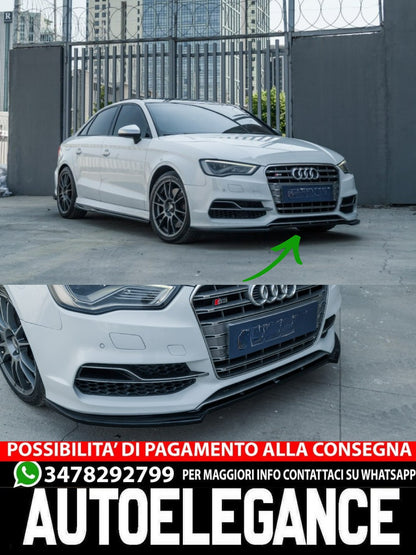 FRONT SPLITTER SUITABLE FOR AUDI S3 8V (Sedan / Cabrio) 2013-2016 