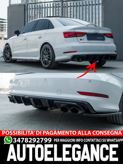DIFFUSORE ADATTO PER AUDI S3 8V (Sedan / Cabrio) 2013-2016