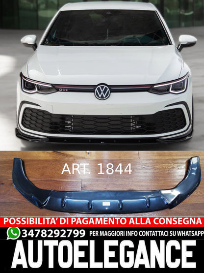SPLITTER SUITABLE FOR VW GOLF 8 GTI GTD GTE RLINE GLOSSY BLACK 