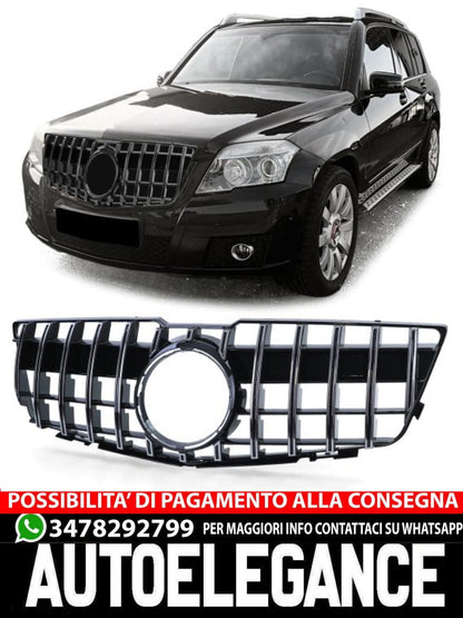 Gloss Black Chrome Sport Grille for Mercedes GLK X204 08-12 Pre-Facelift