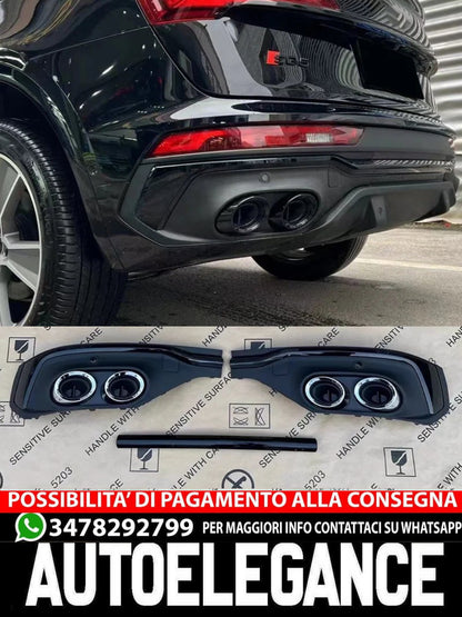 REAR DIFFUSER rear bumper abs suitable for Audi Q5 Sportback 2020+