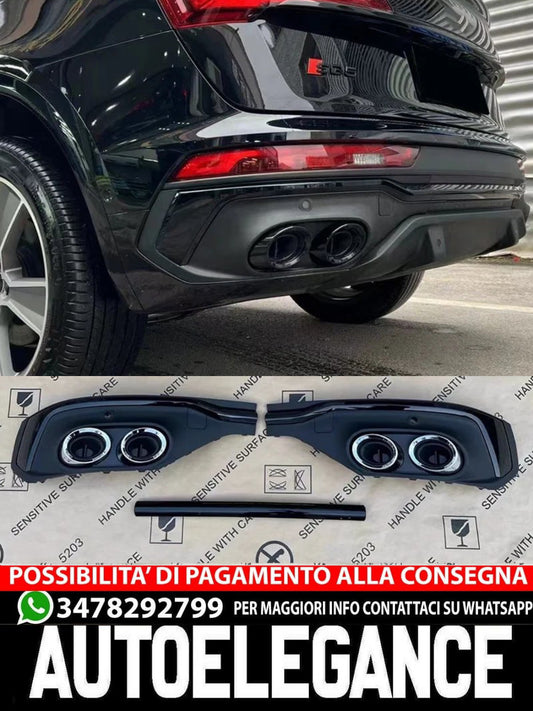 REAR DIFFUSER rear bumper abs suitable for Audi Q5 Sportback 2020+