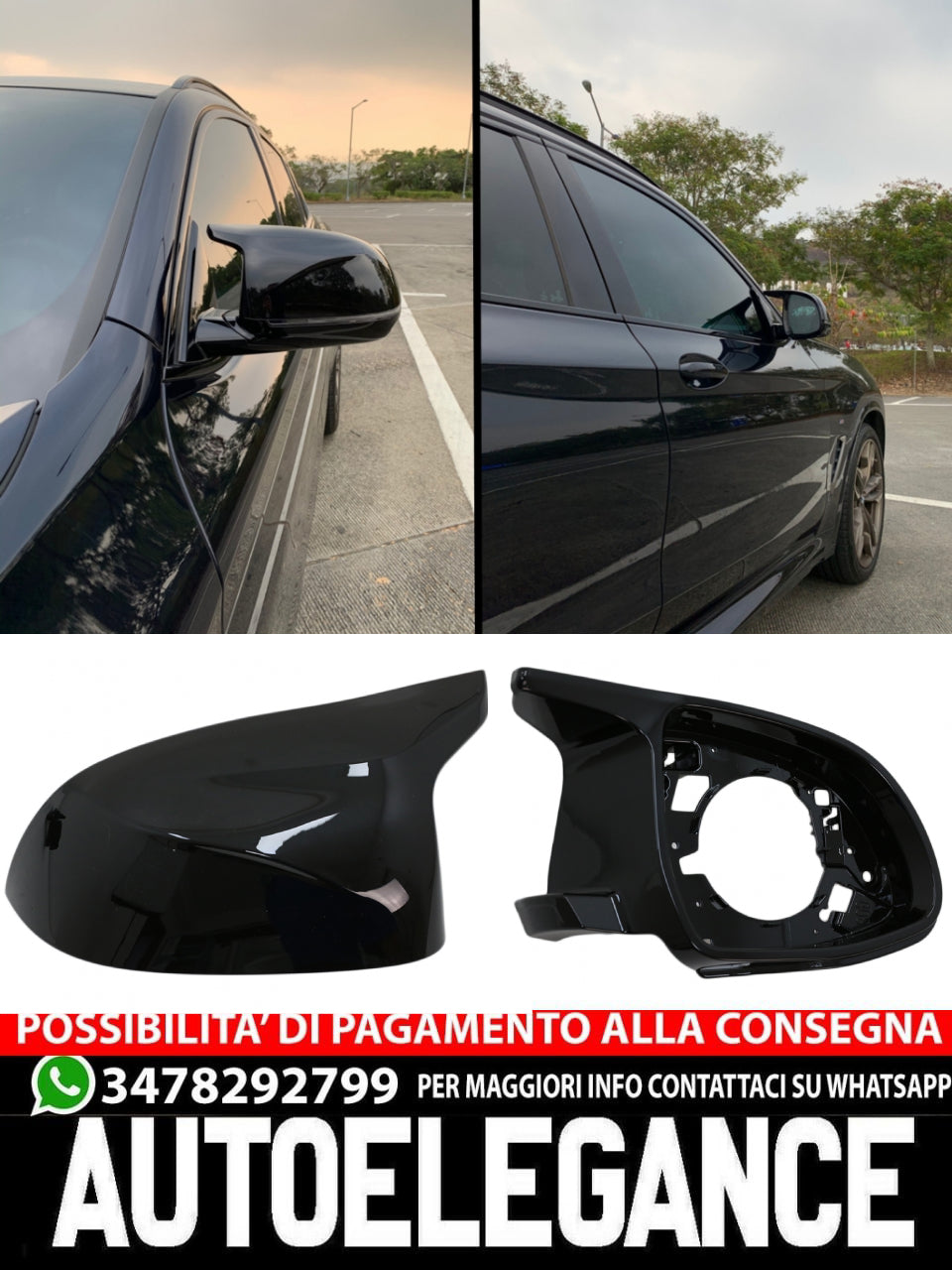 Copri specchietti adatti per BMW X3 G01 X3 G08 X4 G02 X5 G05 X6 G06 X7 G07