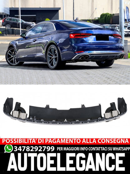 Paraurti posteriore Mantovana Diffusore adatto per Audi A5 F5 S-Line 2017-2019