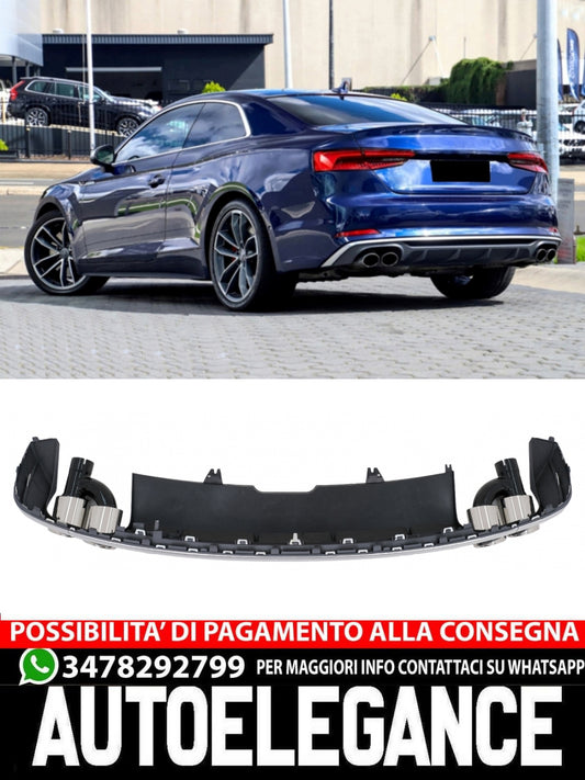 Rear Bumper Diffuser Mantovana Suitable for Audi A5 F5 S-Line 2017-2019