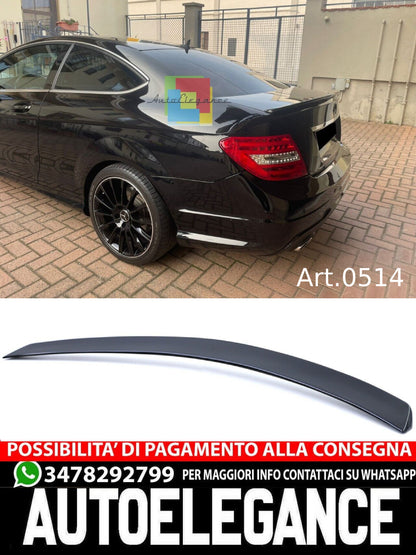 SPOILER SUITABLE FOR MERCEDES C CLASS C204 COUPE 2011-2014 GLOSSY BLACK
