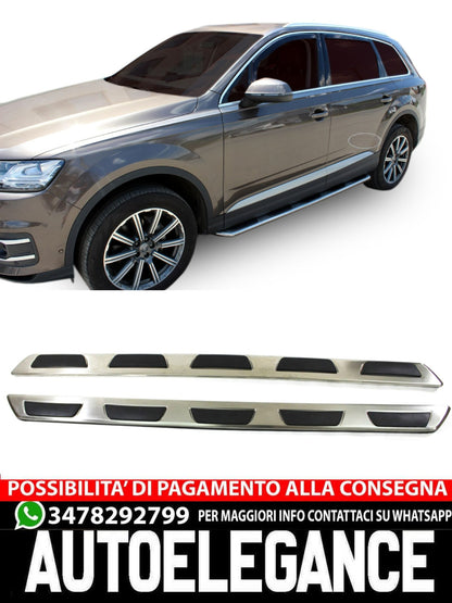 PEDANE LATERALE ALLUMINIO ADATTO PER AUDI Q7 dal 2015