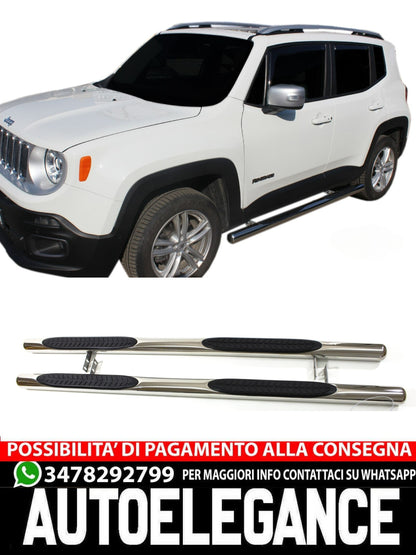 STAINLESS STEEL SIDE STEPS SUITABLE FOR JEEP RENEGADE 2014