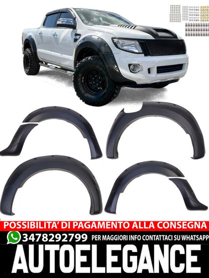 Set di parafanghi passaruota da 9 pollici adatto per Ford Ranger T6 12-16