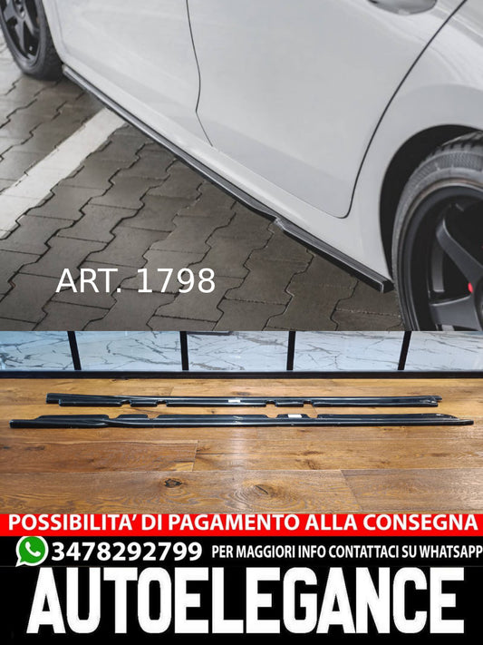 SOTTO MINIGONNE ADATTO PER AUDI A6 4G 2011-2018 NERO LUCIDO