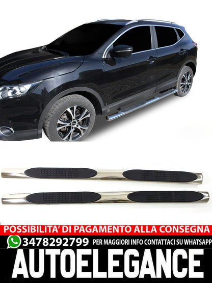PEDANE SOTTOPORTA LATERALI PER NISSAN QASHQAI J11 2014-2018
