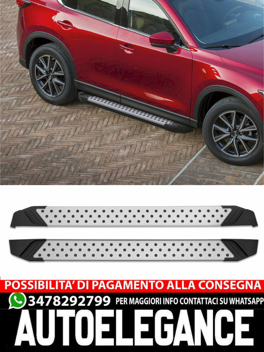 Pedane Laterale Sottoporta Alluminio ADATTO per Mazda CX-5 2017 in poi Advanced