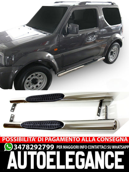 PEDANE LATERALI INOX per SUZUKI JIMNY 3 porte 1998-2018