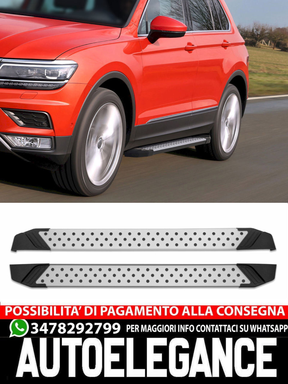 Side Steps Aluminum suitable for VW Tiguan 2016-2024
